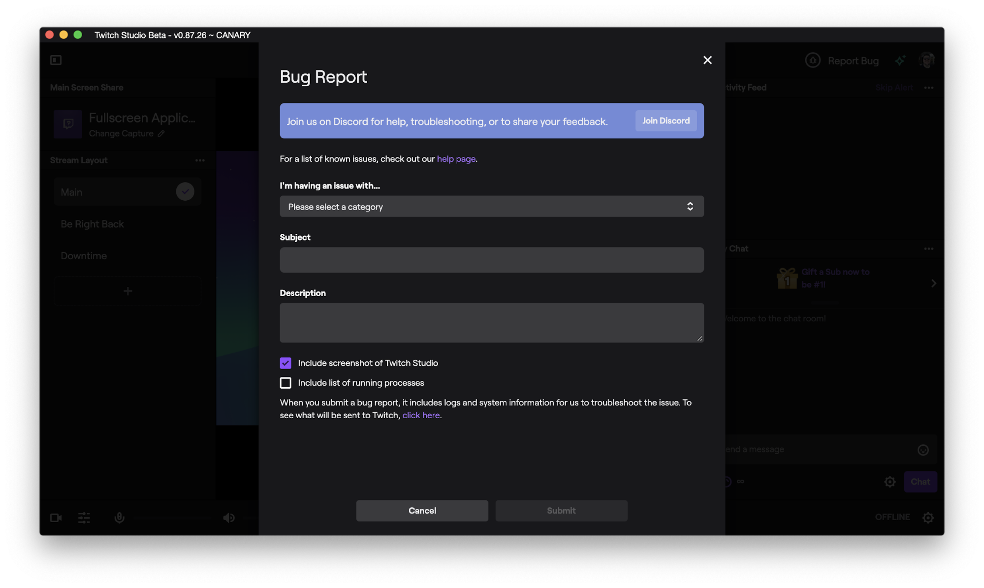 Twitch Streaming App Mac Troubleshooting